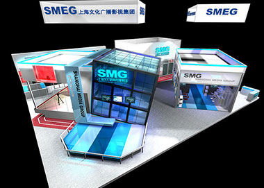 上海國際廣告技術設備展SMG展臺設計搭建