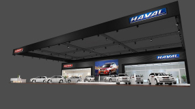 貴陽車展展臺設計,長城哈佛汽車貴陽車展展臺設計效果圖